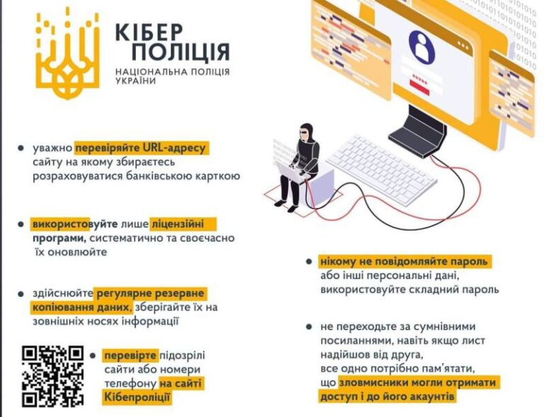 Поліцейські закликають жителів Житомирщини не переходити за сумнівними посиланнями