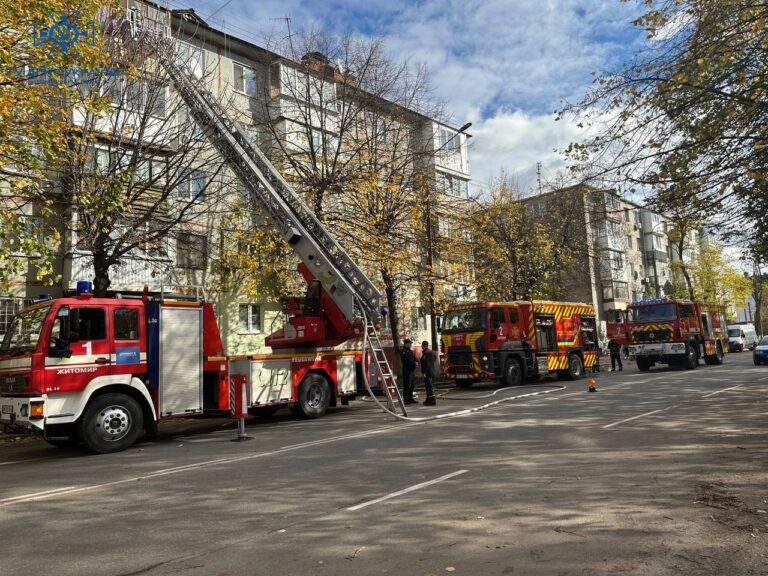 Рятувальники ліквідували займання в квартирі багатоповерхівки у Житомирі
