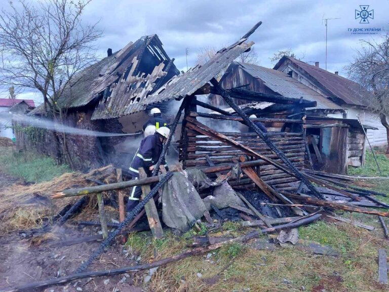 З ранку загасили пожежу у приватному домогосподарстві