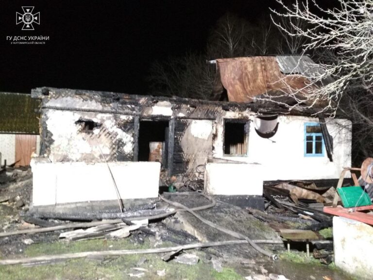 Під час ліквідації пожежі у житловому будинку рятувальники виявили тіло 56-річного господаря