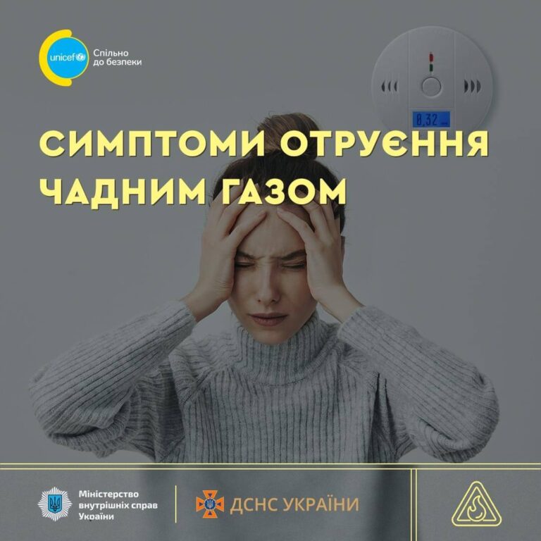 Вбережіть себе від отруєння чадним газом!