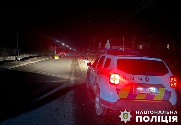 Слідчі поліції розслідують ДТП зі смертельним травмуванням чоловіка на Попільнянщині