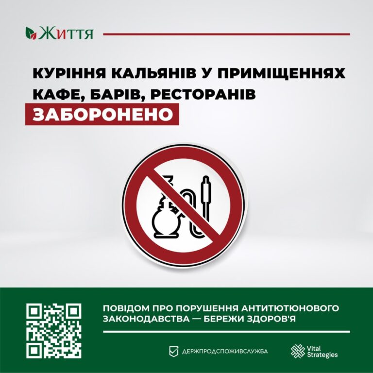 За даними Всесвітньої організації охорони здоров’я куріння кальяну спричиняє серйозні захворювання та є небезпечним як для курців, так і для оточуючих.