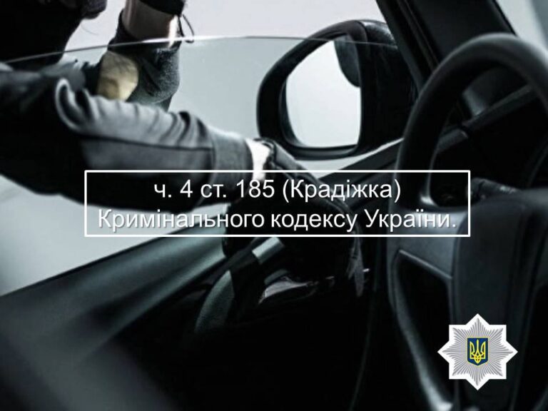 Бердичівські поліцейські встановили причетного до крадіжки з автомобіля