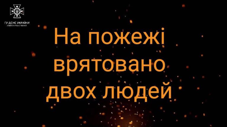На пожежі врятовано двох людей