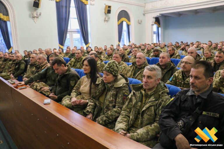 Нагородили бійців-добровольців Житомирської територіальної громади