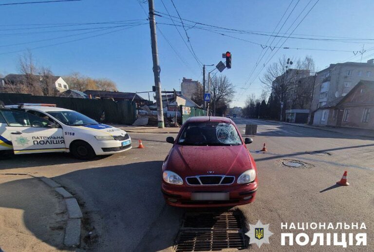 За минулу добу в Житомирі у ДТП травмовано двох пішоходів