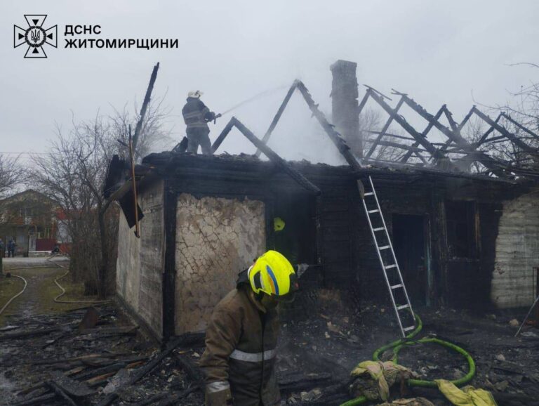 Під час самостійного гасіння пожежі в житловому будинку господар отримав опіки обличчя та рук