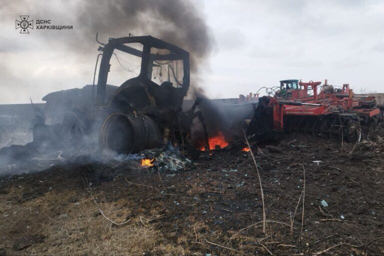 На Харківщині трактор підірвався на вибухонебезпечному предметі