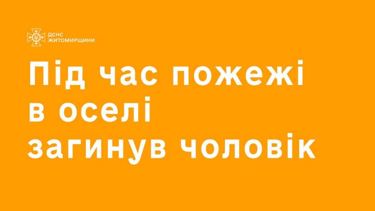 Бердичівщина: загибель на пожежі