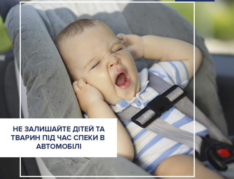 Ніколи не залишайте дітей, літніх людей або домашніх тварин в зачинених автомобілях під час спеки!