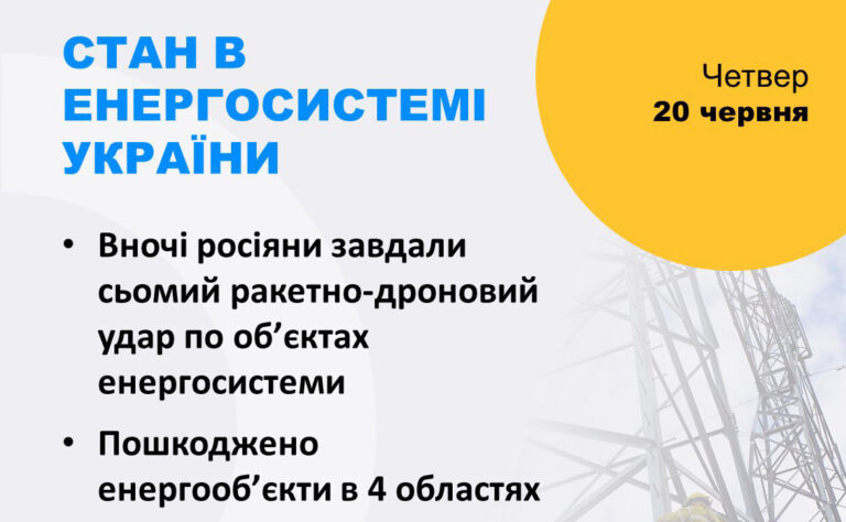 Увага! Інформація про відключення електрики 21 червня