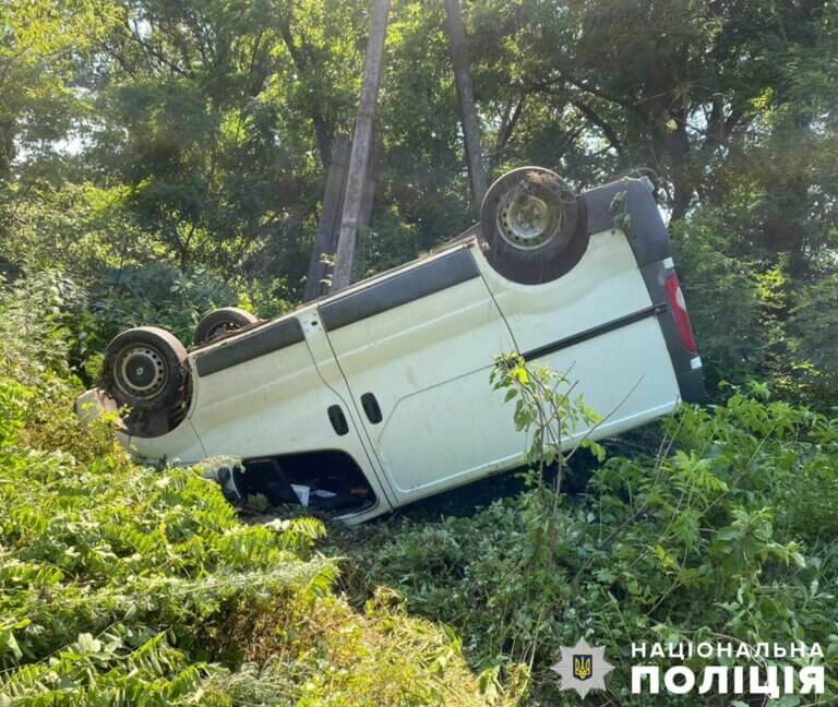 У Радомишльській громаді в ДТП травмовано неповнолітнього пасажира мікроавтобуса