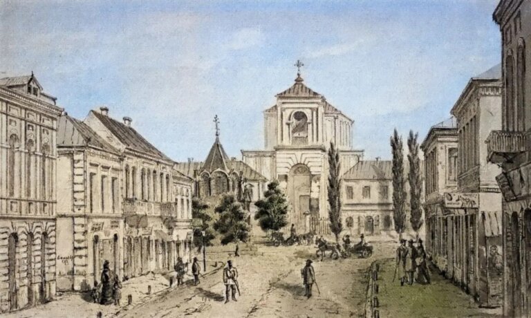 Види Житомира 1889 року. Нормансько-італійська архітектура Житомира