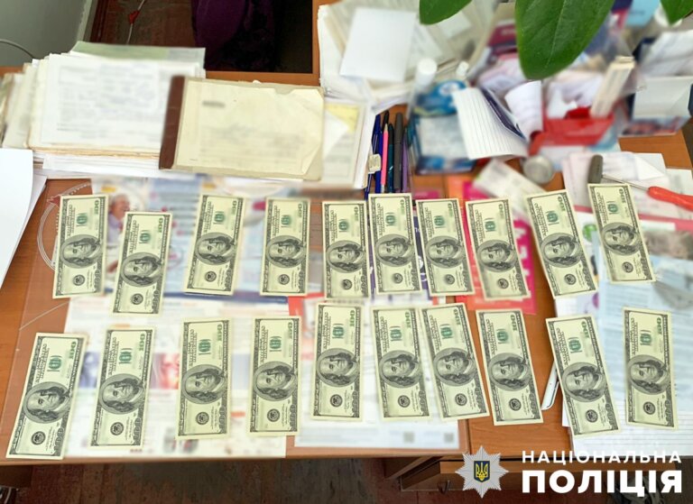 Хабар у 2 000 доларів за оформлення інвалідності: поліцейські Житомирщини викрили лікаря-невропатолога