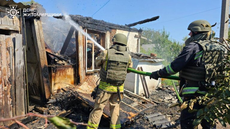 Житомирська область: внаслідок масованої атаки одна людина загинула, ще троє травмовані