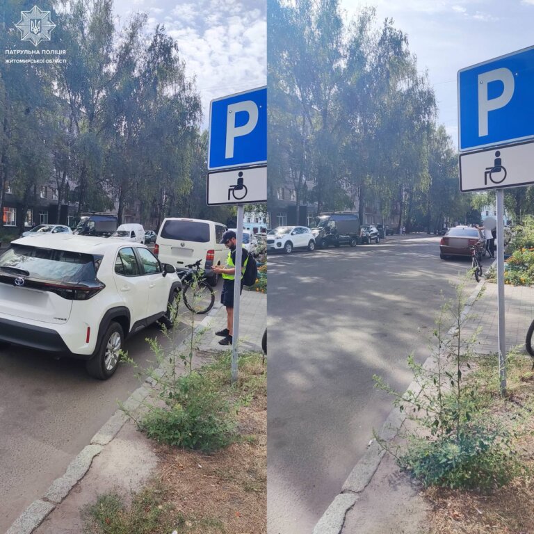 Паркування на місцях, що призначені для автомобілів людей з інвалідністю
