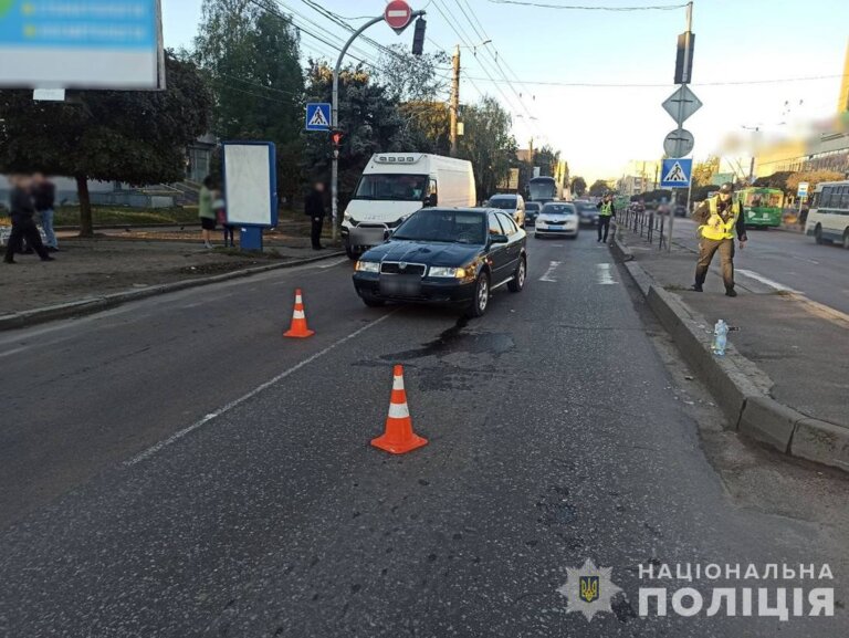 У Житомирі в ДТП травмовано жінку-пішохода: поліцейські розпочали досудове розслідування