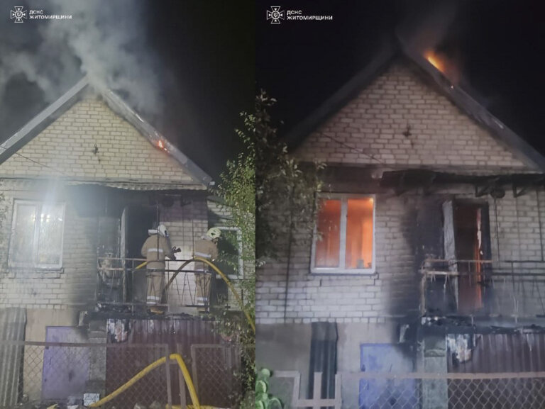 Під час пожежі у дачному будинку загинула людина