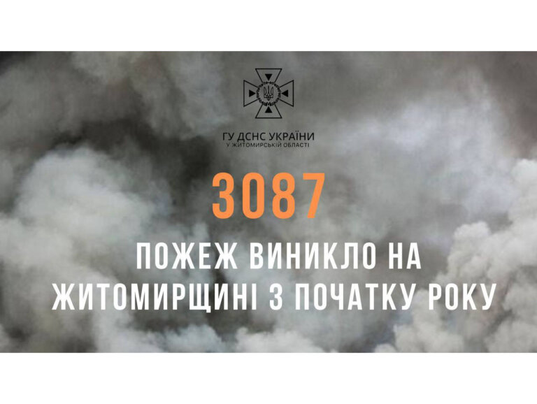 На Житомирщині фіксують ріст кількості пожеж!