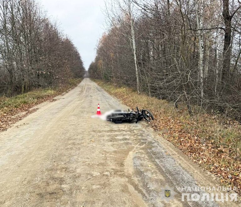 Поліція з’ясовує обставини смертельного травмування мотоцикліста у Малинській громаді
