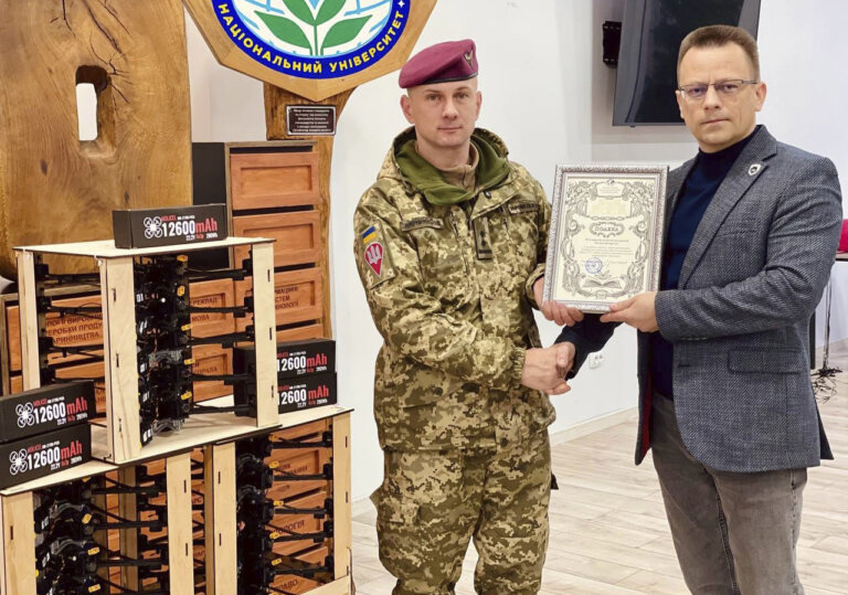 Колектив Поліського національного університету вкотре передає допомогу бійцям славетної 95-ї окремої десантно-штурмової Поліської бригади