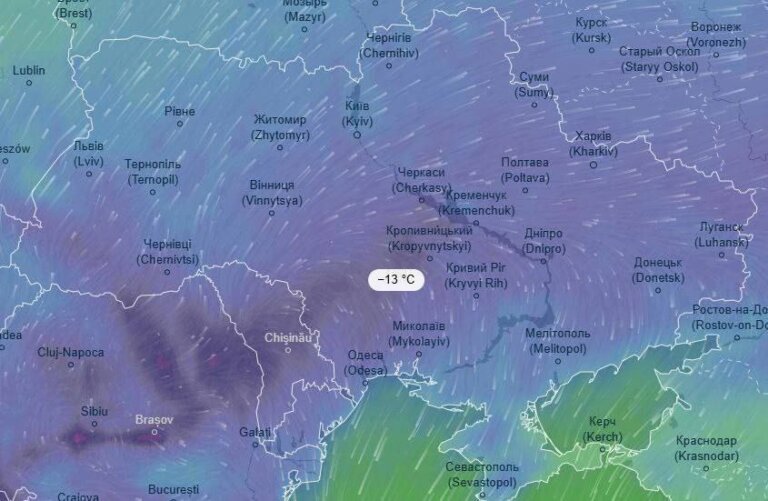 Попередження: 8 січня 2025 року прогноз до -14 градусів