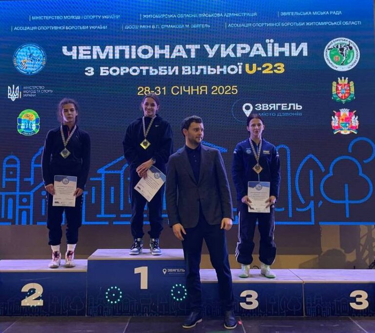 Борчиня з Житомирської області здобула бронзу на чемпіонаті України з вільної боротьби серед чоловіків та жінок до 23 років