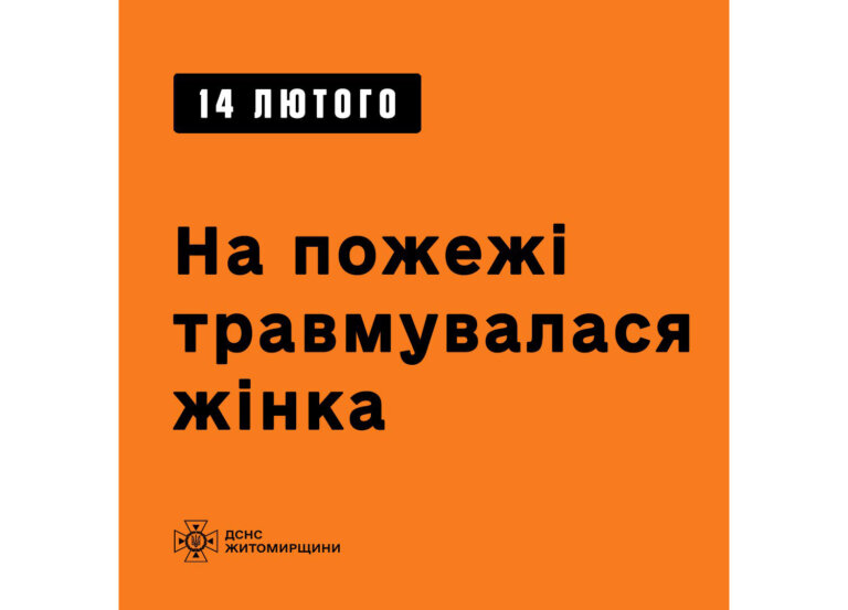 Житомир: на пожежі травмувалася жінка
