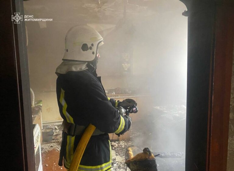 Вчора під час пожежі у житловому будинку травмувався чоловік
