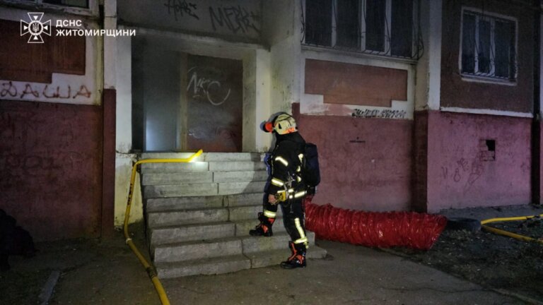 Житомир: на пожежі травмувався чоловік
