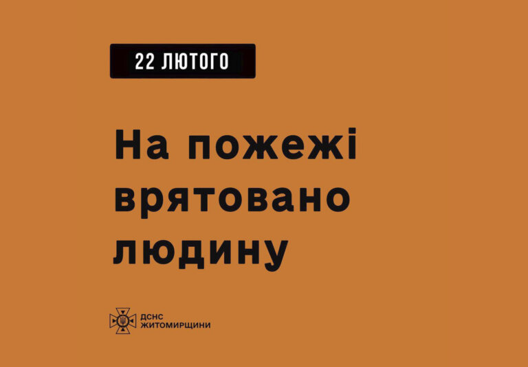 Бердичів: на пожежі врятовано людину