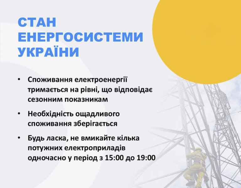 Житомиробленерго: 28 лютого, будуть застосовуватись заходи обмеження потужності для промисловості та бізнесу