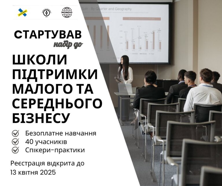 У Житомирі стартував набір учасників до Школи підтримки малого та середнього бізнесу