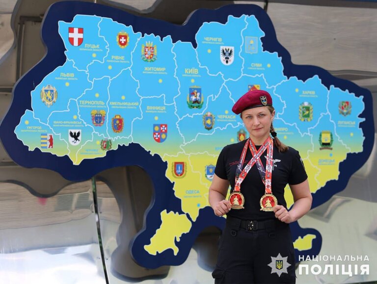 Житомирська поліцейська Вероніка Кратюк – чемпіонка світу та призерка Чемпіонату України
