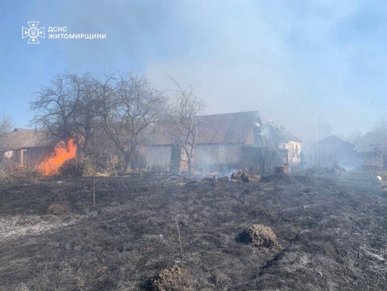 Вчора вогнеборці залучались на ліквідацію загоряння сухої трави