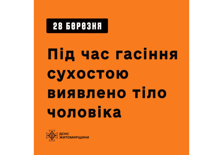 Під час гасіння сухостою рятувальники виявили тіло 74-річного чоловіка