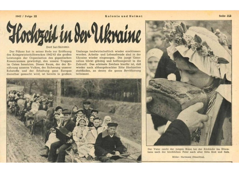 Фото старого Житомира: 1942 рік, сільське весілля