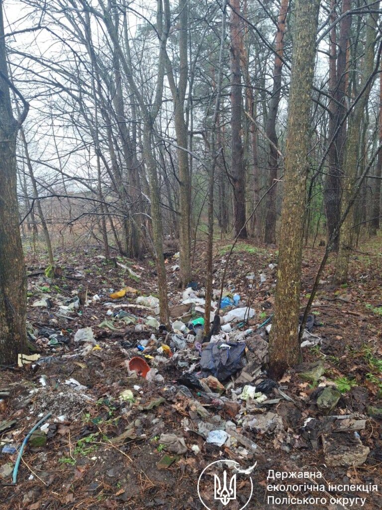 Держекоінспекторами виявлено стихійне сміттєзвалище на Коростенщині