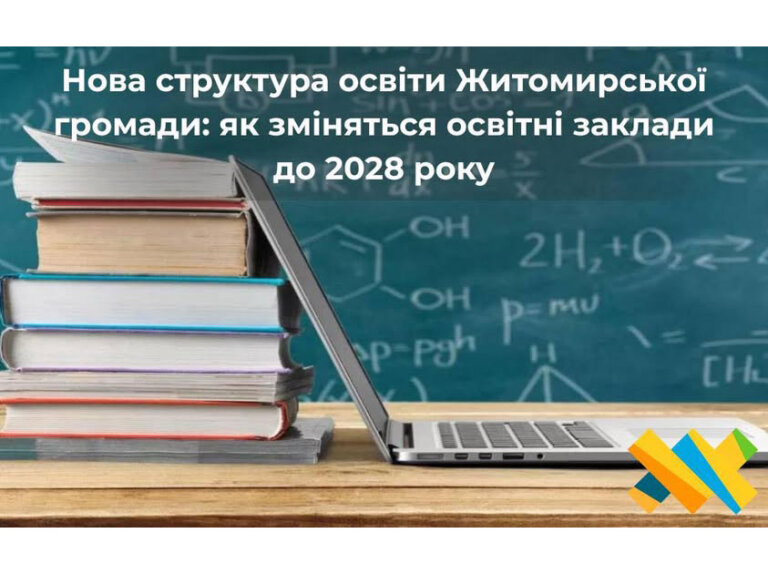 Нова структура освіти Житомирської громади: як зміняться освітні заклади до 2028 року