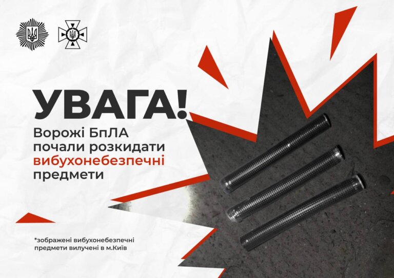 Увага, нова загроза! російські війська почали застосовувати БпЛА, що розкидають вибухонебезпечні предмети