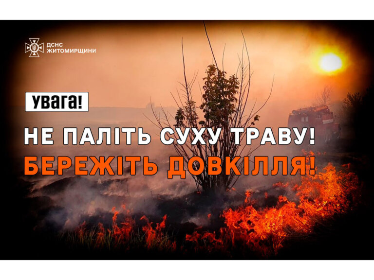 Закликаємо громадян неухильно дотримуватися правил пожежної безпеки під час перебування в екосистемах!
