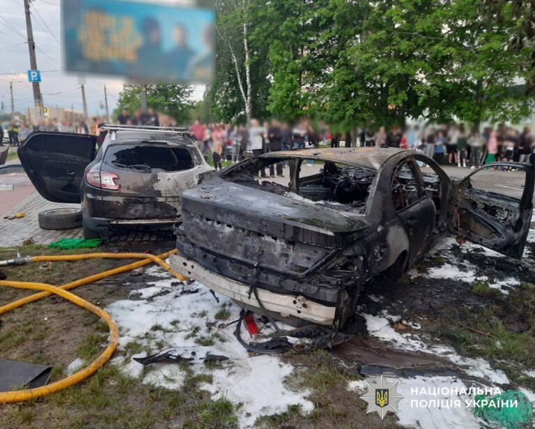 ДТП із пожежею у Житомирі: водій автомобіля отримав травми, поліція встановлює обставини