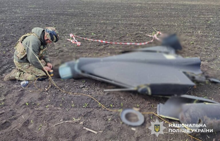 На Житомирщині вибухотехніки поліції знищили бойові частини російських ракет та БпЛА