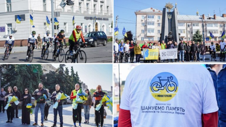 Житомирщина долучилася до щорічного ветеранського велопробігу «Шануємо пам’ять Захисників та Захисниць України»