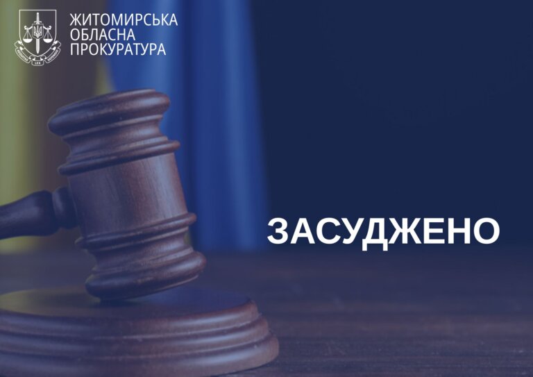 На Житомирщині засудили чоловіка до 11 років позбавлення волі із конфіскацією майна за серію крадіжок