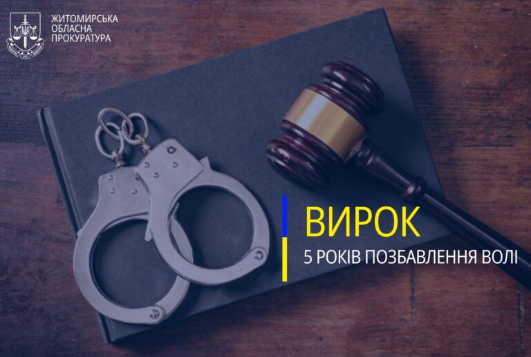 Викрав авто та скоїв ДТП: на Житомирщині чоловіка засуджено до 5 років позбавлення волі