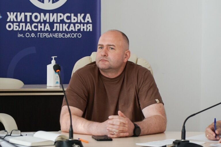 Олег Дзюбенко взяв участь у нараді та оглянув реконструкцію приймального відділення Житомирської обласної клінічної лікарні