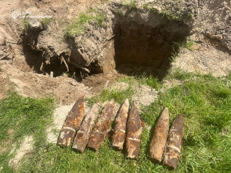 На Житомирщині знешкоджено 12 боєприпасів Другої світової!