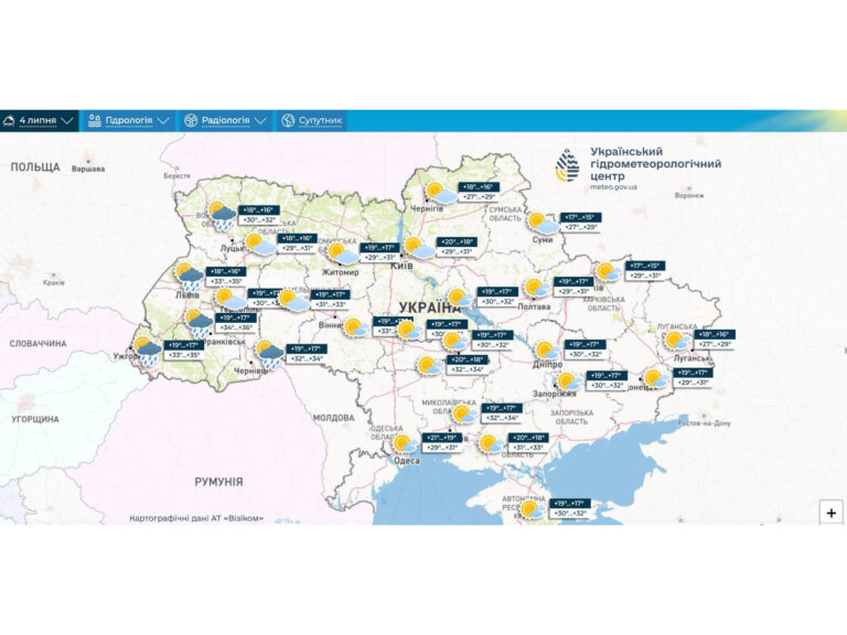З 3 липня в Україну повертається спека: температура повітря по областях сягатиме 30-35 градусів за Цельсієм